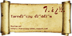 Tarnóczy Ádám névjegykártya